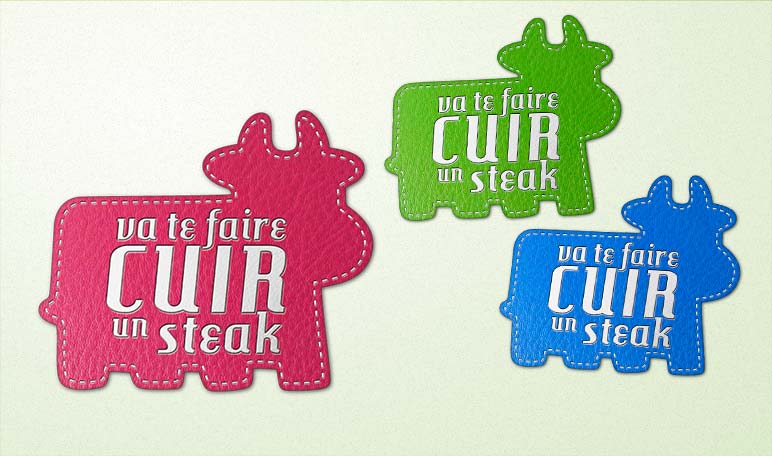 Logo Va te Faire Cuir un Steak